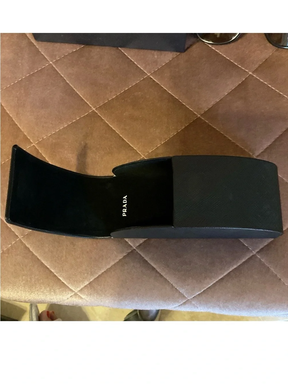Prada Black Frame Sunglasses with Brown Gradient Lenses